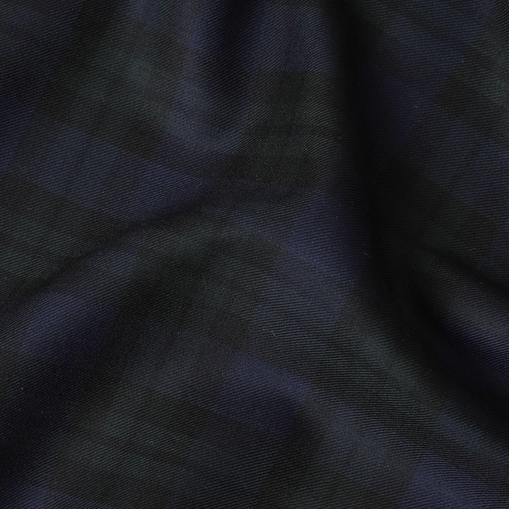 Royal blue Premium English Super 120's all wool suiting fabric with bottle green and black checks design-D11419