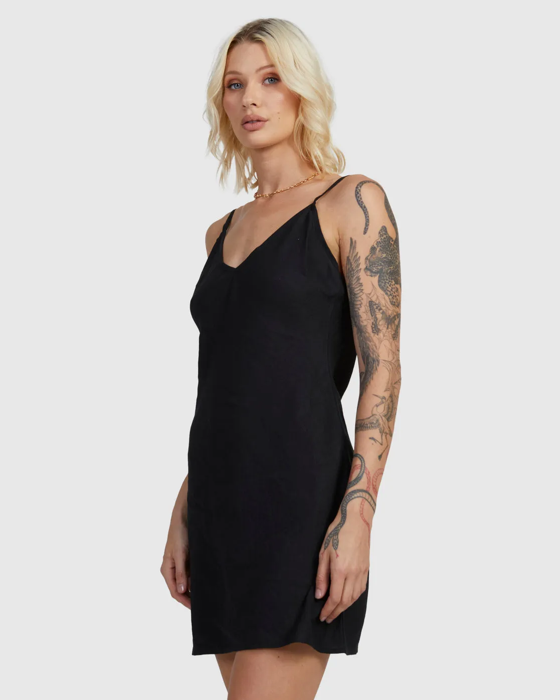 RVCA Womens Off Duty Bias Mini Dress