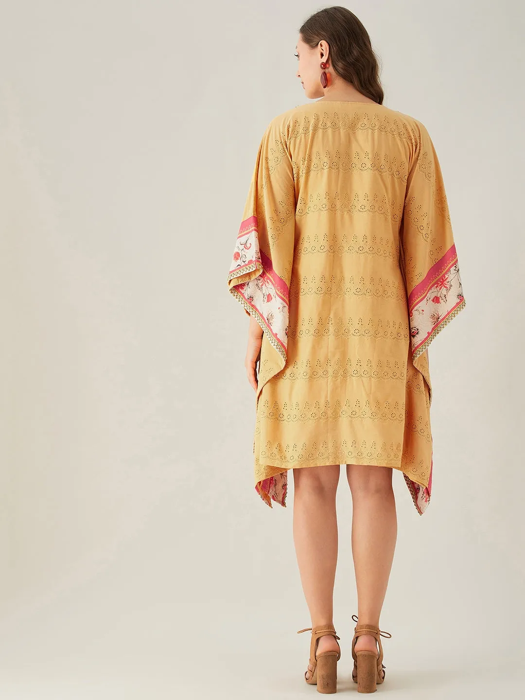 Schifli Hand Embroidered Whispering Kaftan Dress