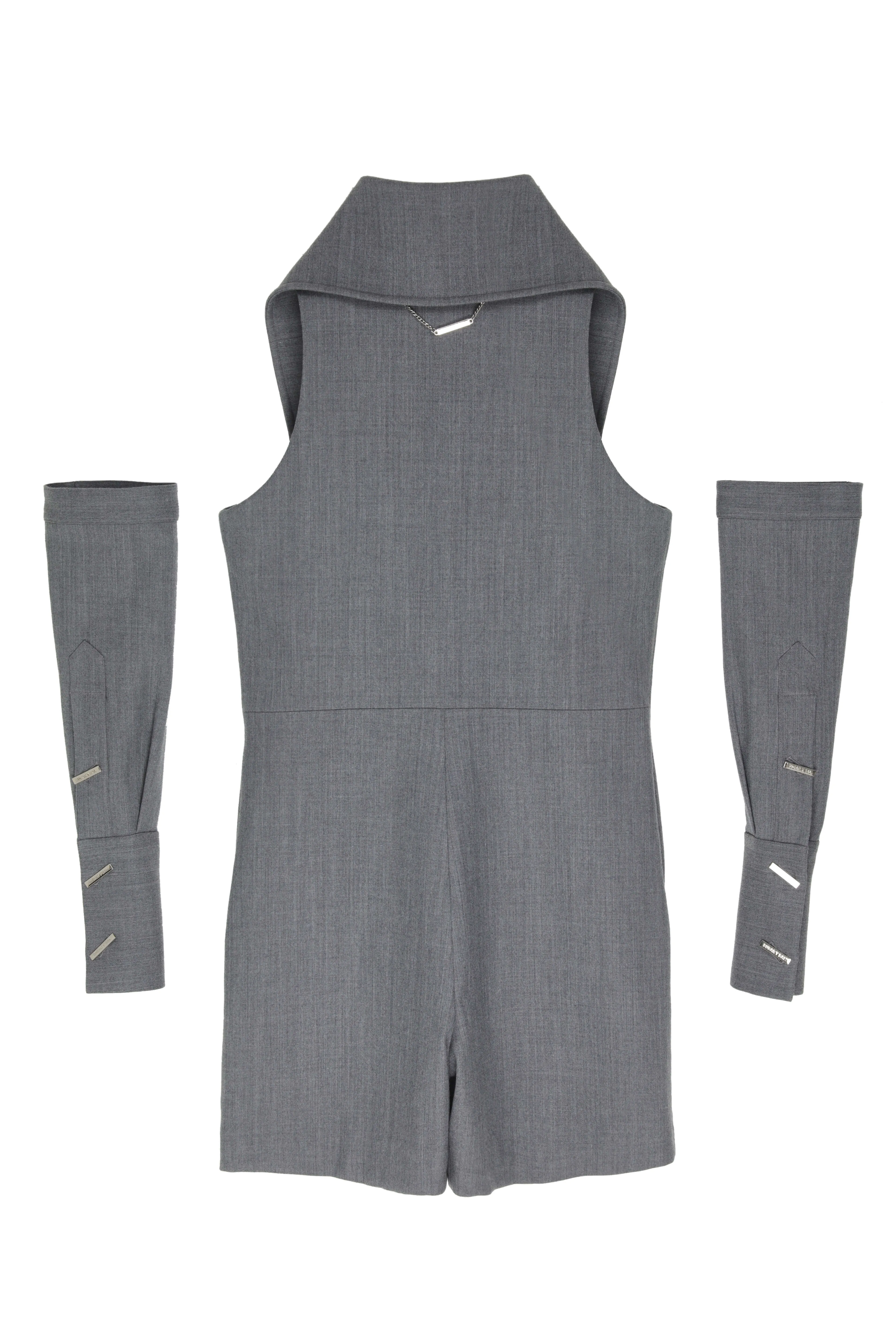 SHORT JUMPSUIT WITH SEPARATE SLEEVES