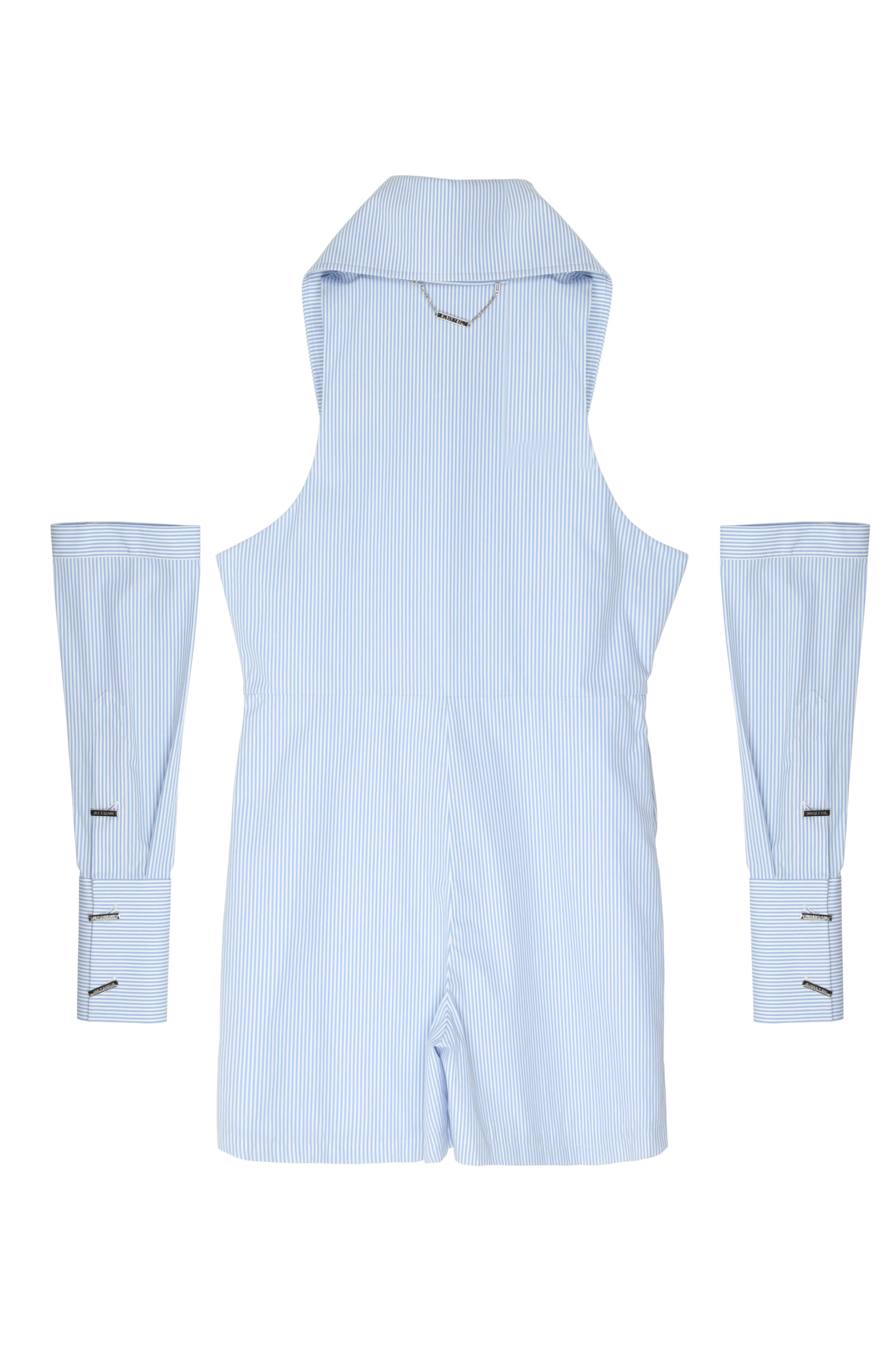 SHORT JUMPSUIT WITH SEPARATE SLEEVES