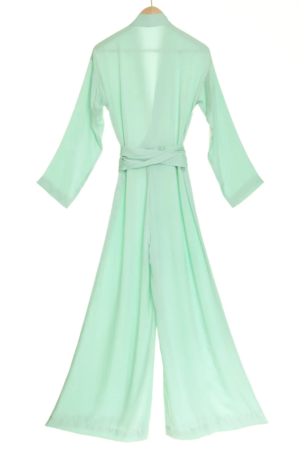 Silk Jumpsuit in Lagoon