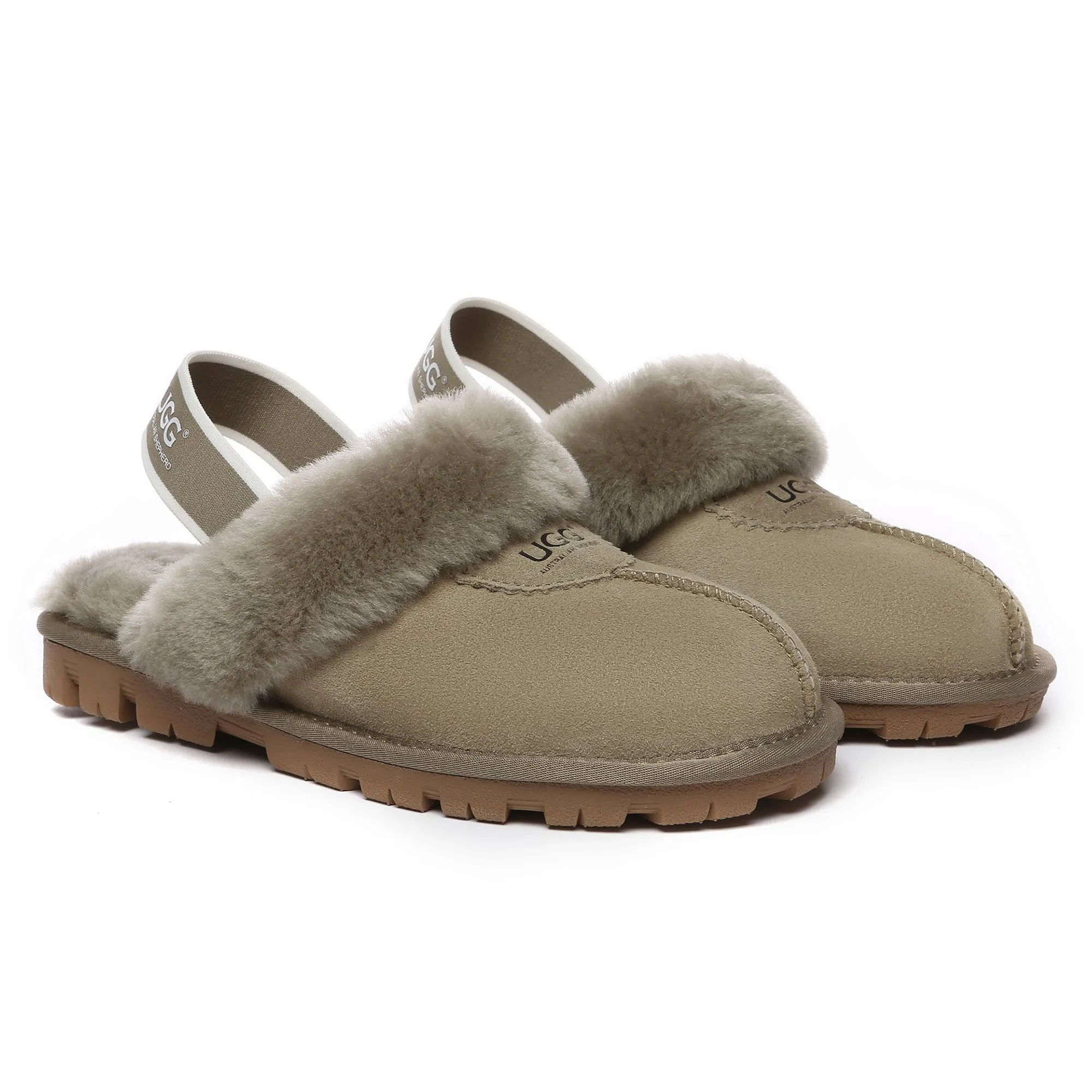 Slingback Premium Anti-Slip UGG Slippers