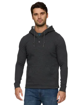 SOUTHOLD HEATHERED SLUB HOODED HENLEY