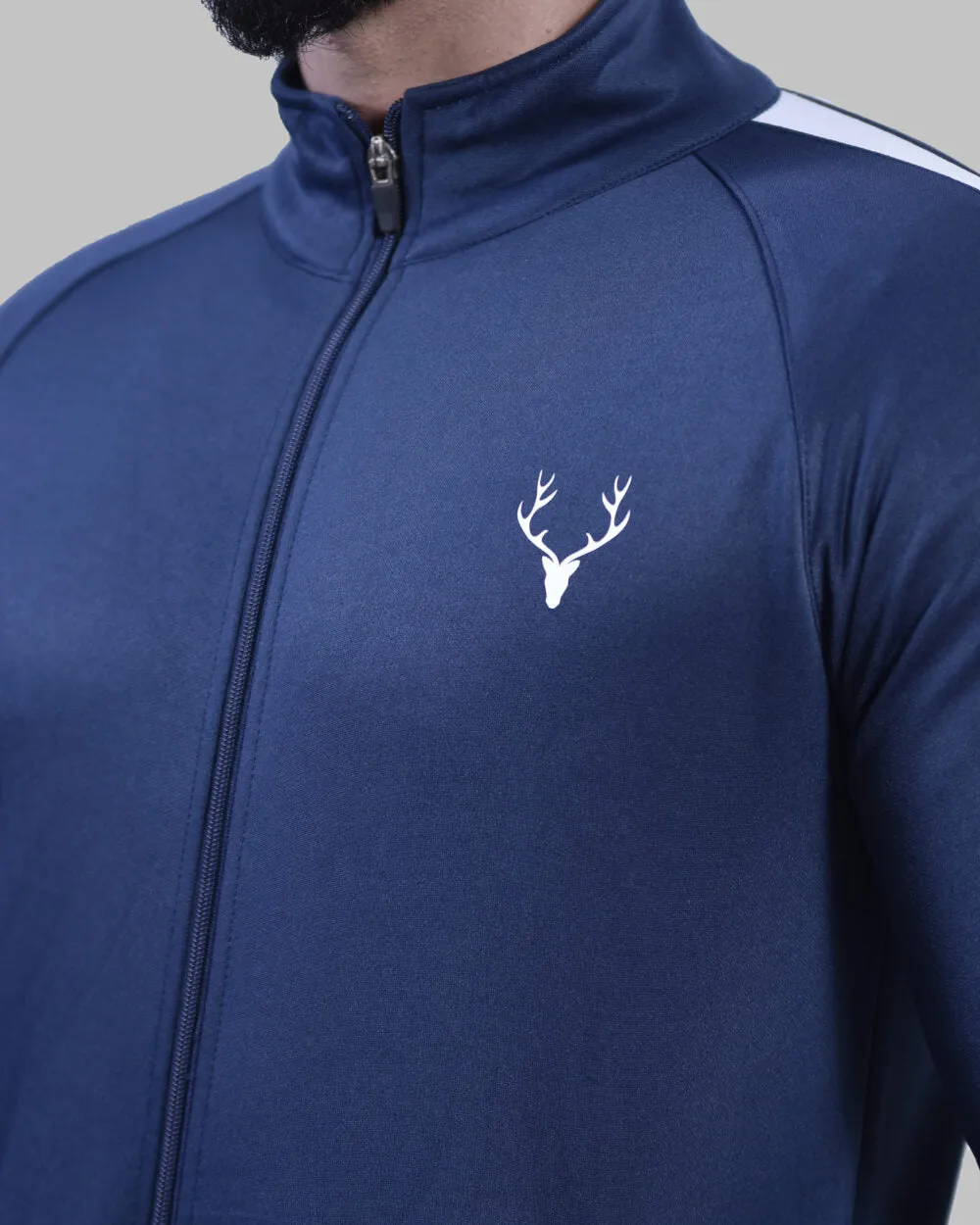 Stag Elite Tracksuit 1.0 (Navy Blue & White)