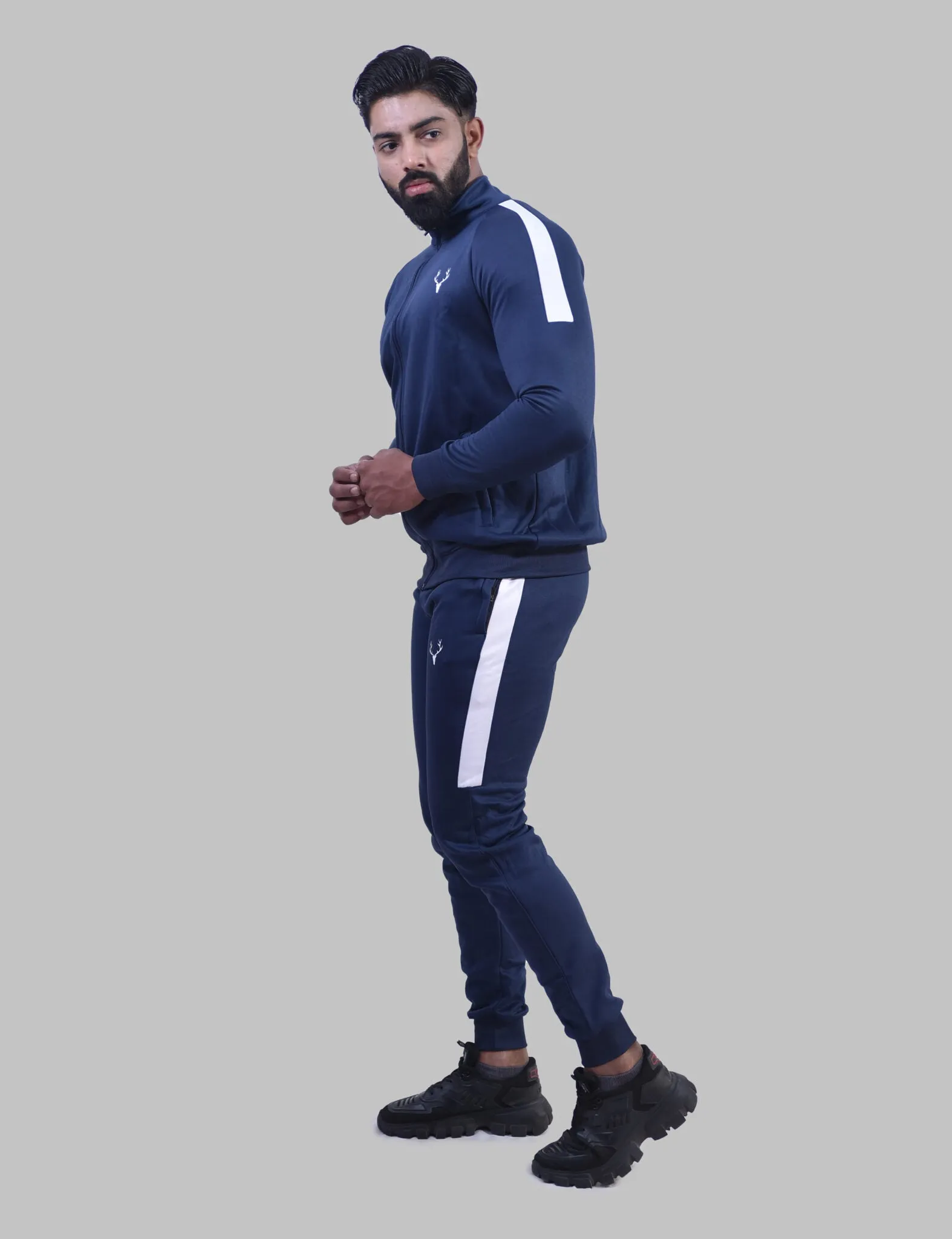 Stag Elite Tracksuit 1.0 (Navy Blue & White)