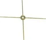 Stained Glass Supplies Brass Finish 4 Prong Spider for Lamp Making