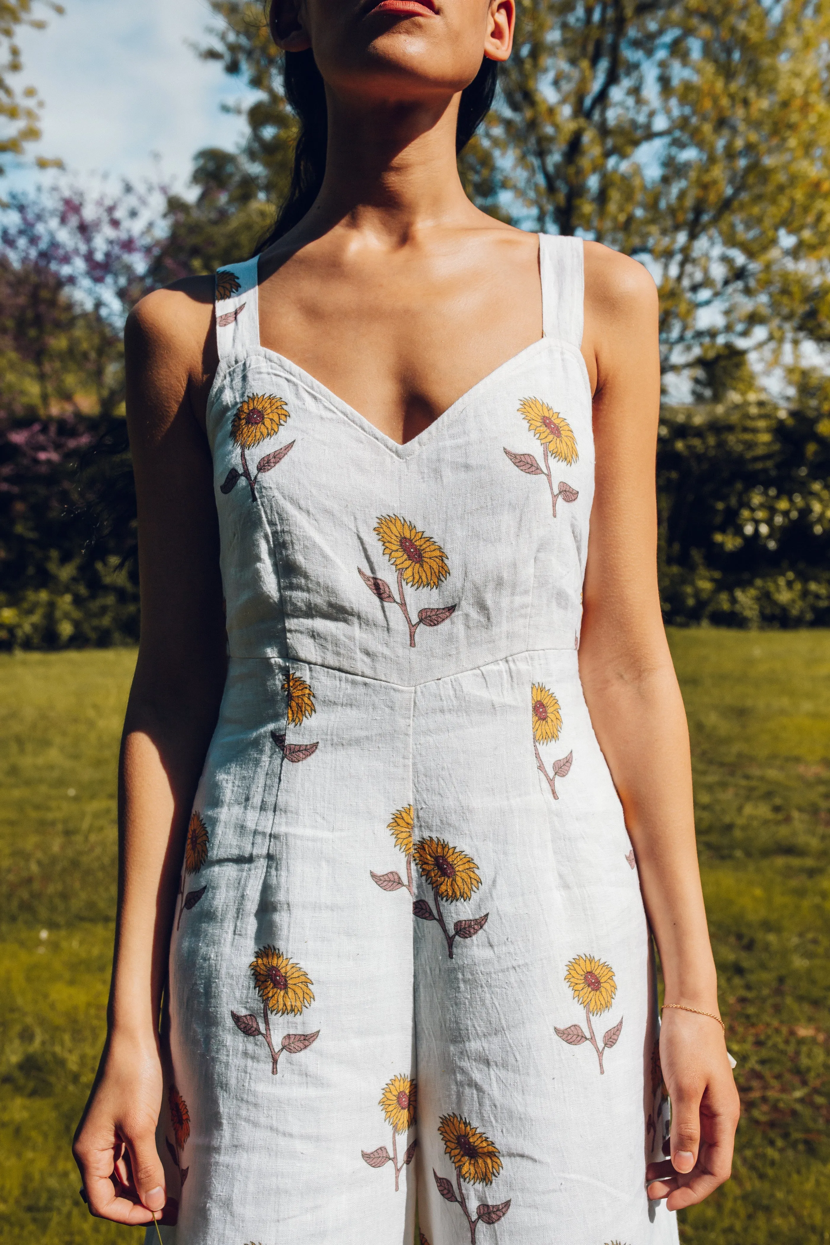 Sunflower Handblock Jumpsuit