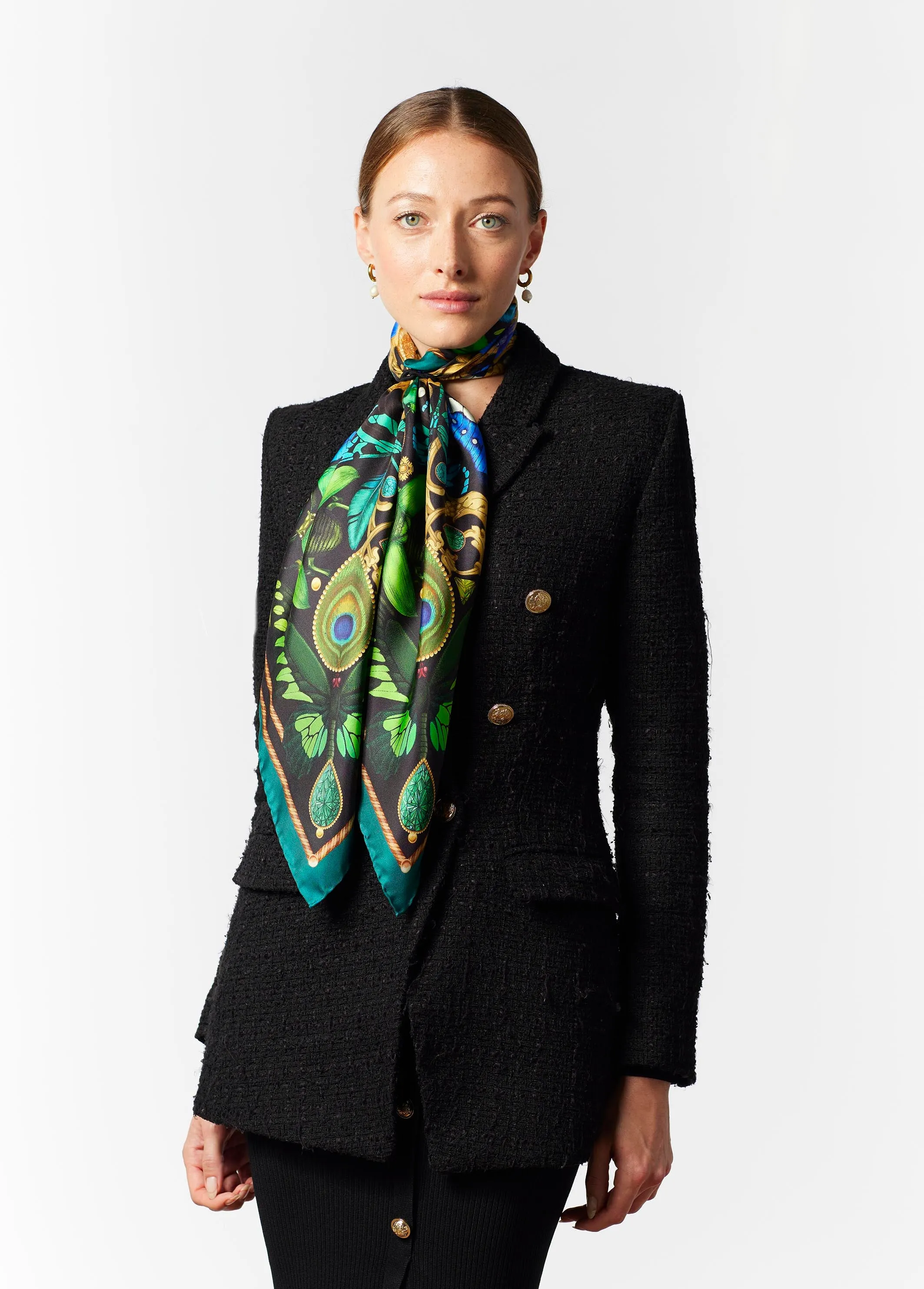 The Iridescent Butterfly Scarf | 65x65cm