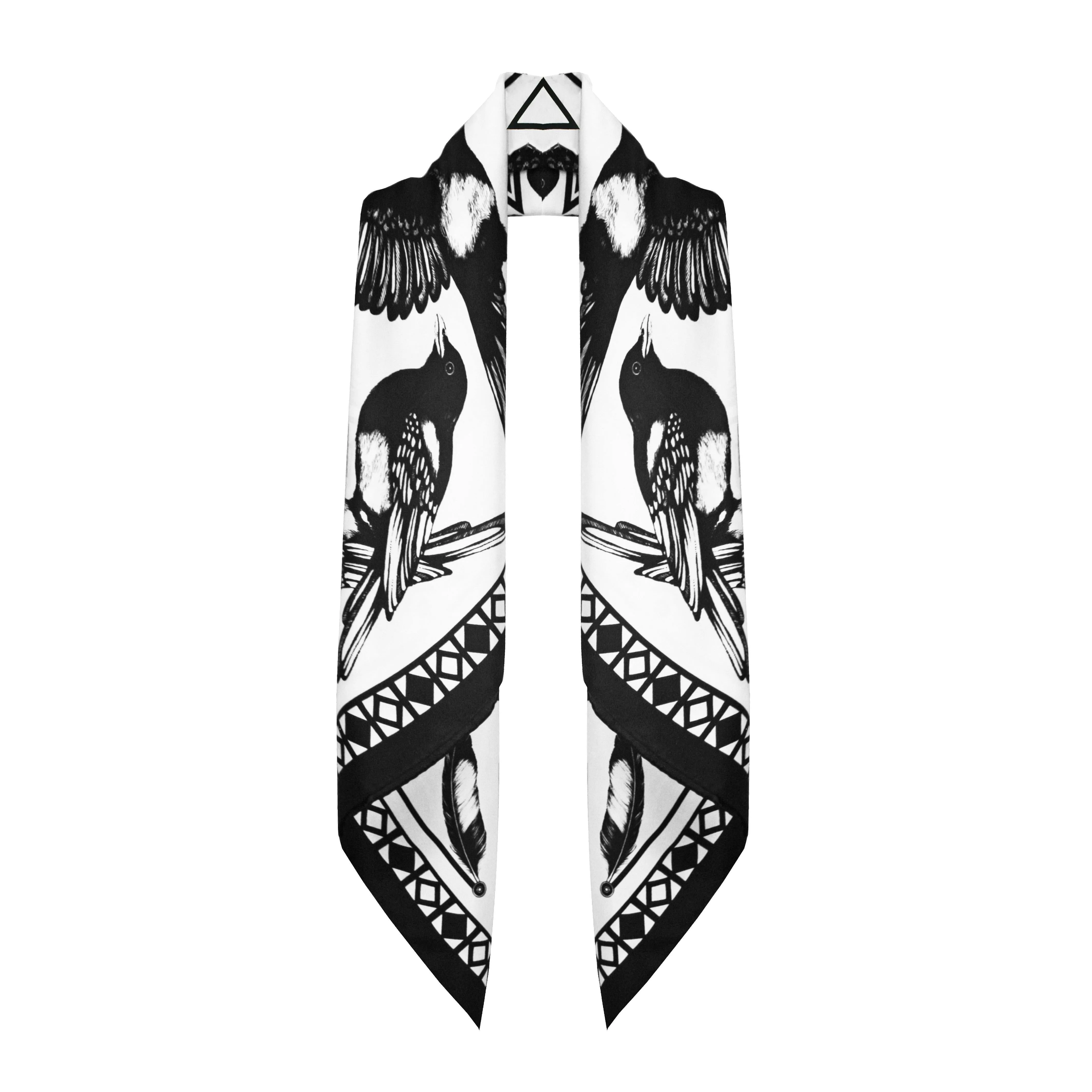 The Mysterious Magpie Silk Scarf | 90x90cm