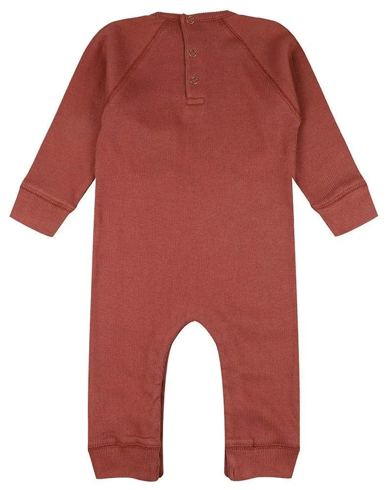 The Rib Romper - Brick