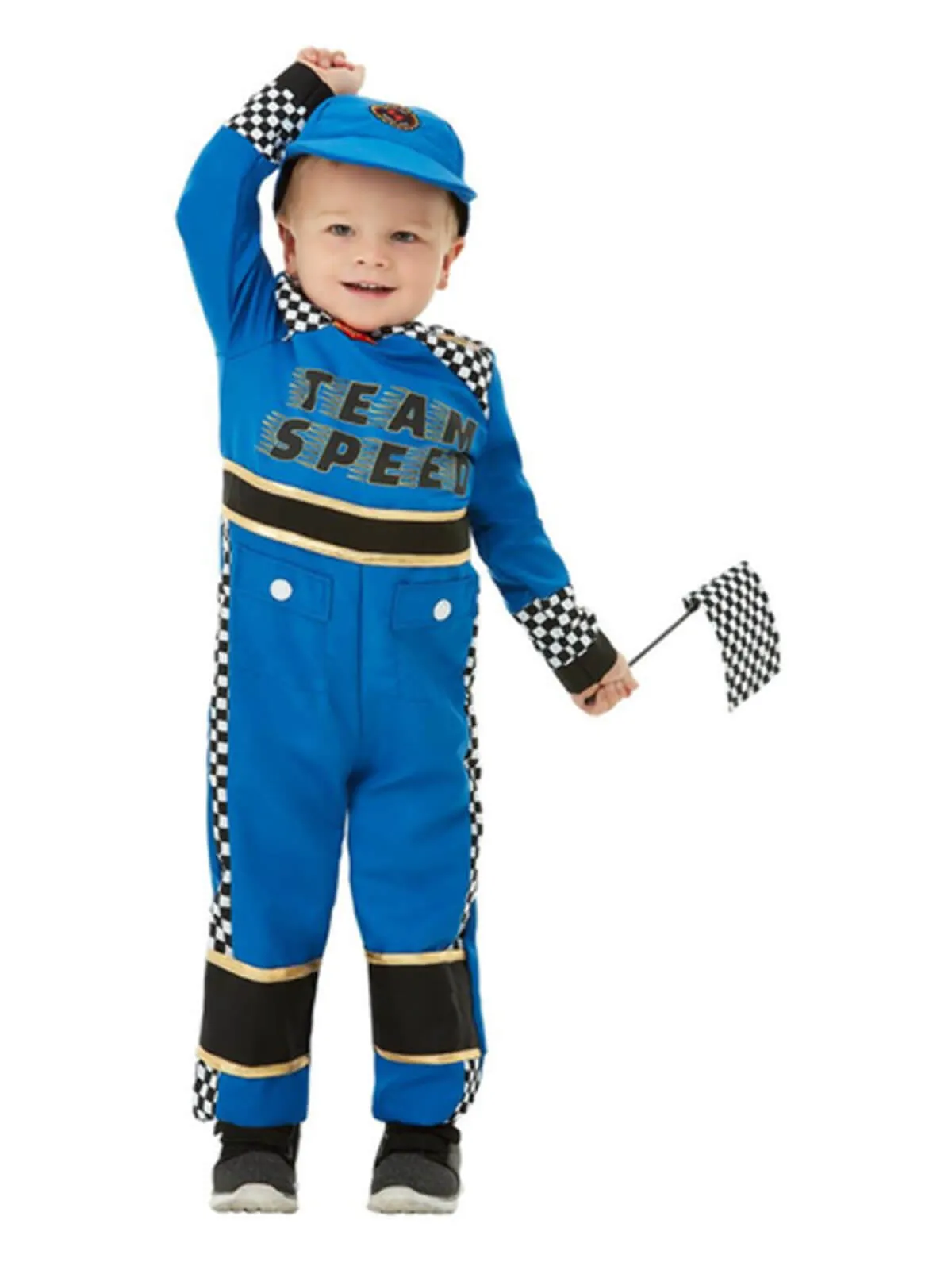 Toddler Racing Car Driver Costume, Blue