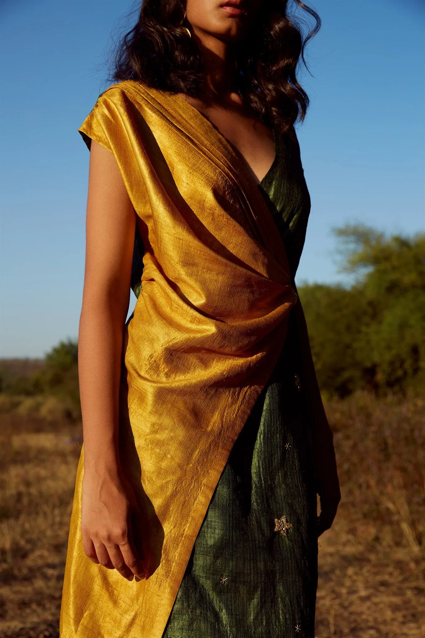 Tussar silk dress | Relove