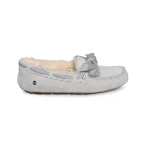 UGG Dakota Tulle Bow Grey Violet Slippers - Women's