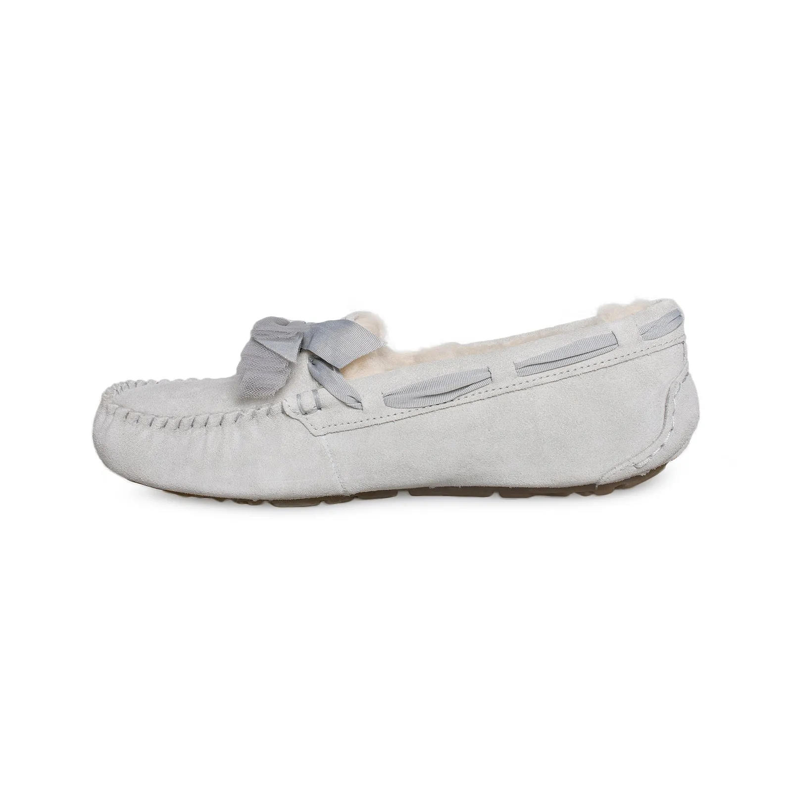 UGG Dakota Tulle Bow Grey Violet Slippers - Women's