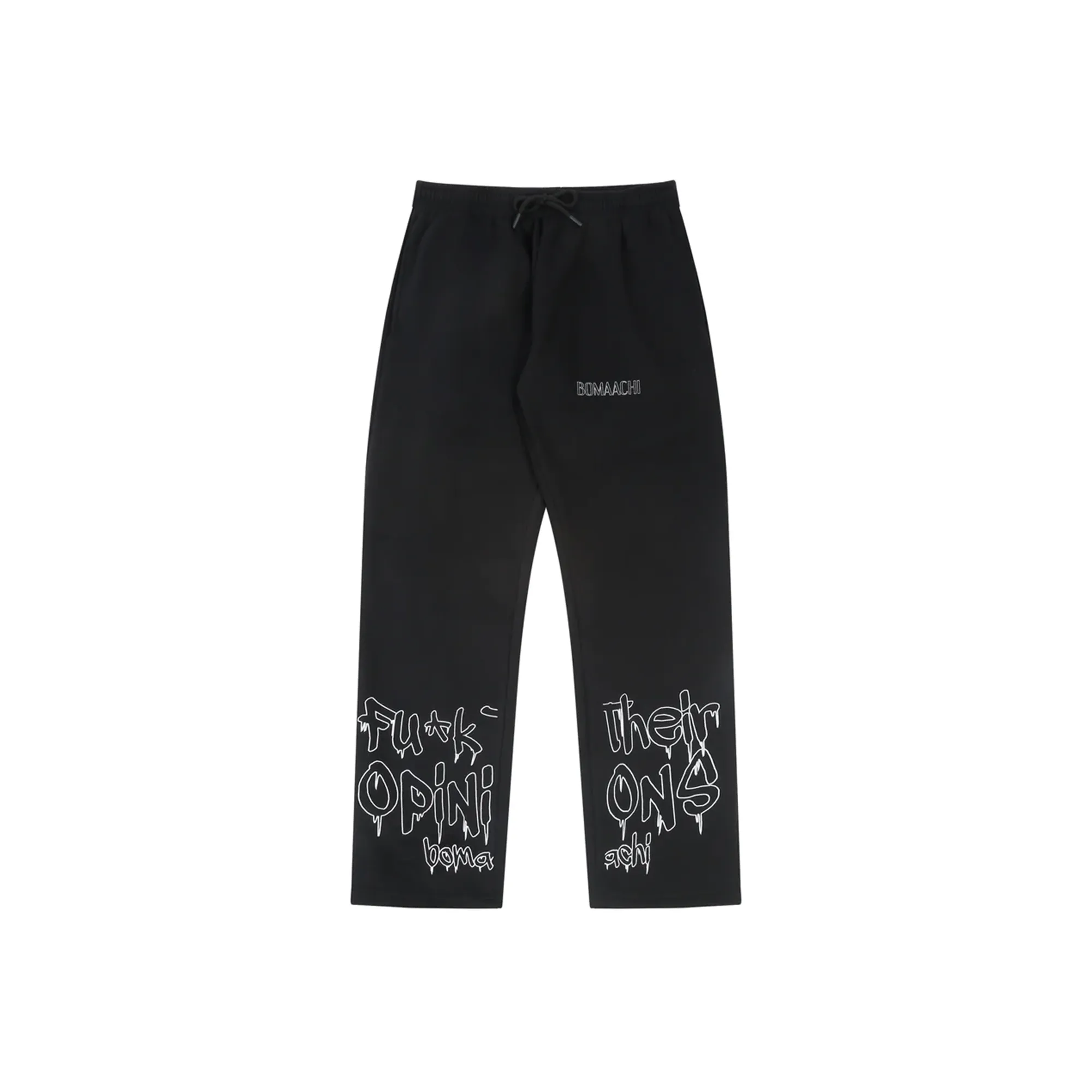 Unisex FTO Printed Joggers Black