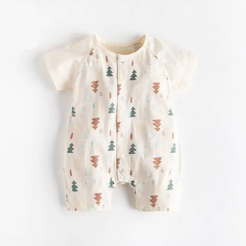 Unisex Trees Printed Jumpsuit 1 or 2 pcs Set