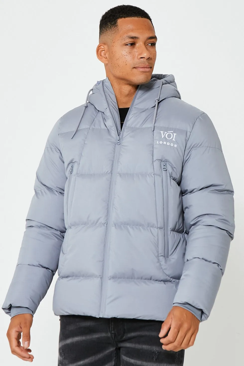 Uxbridge Puffer Jacket - Light Grey