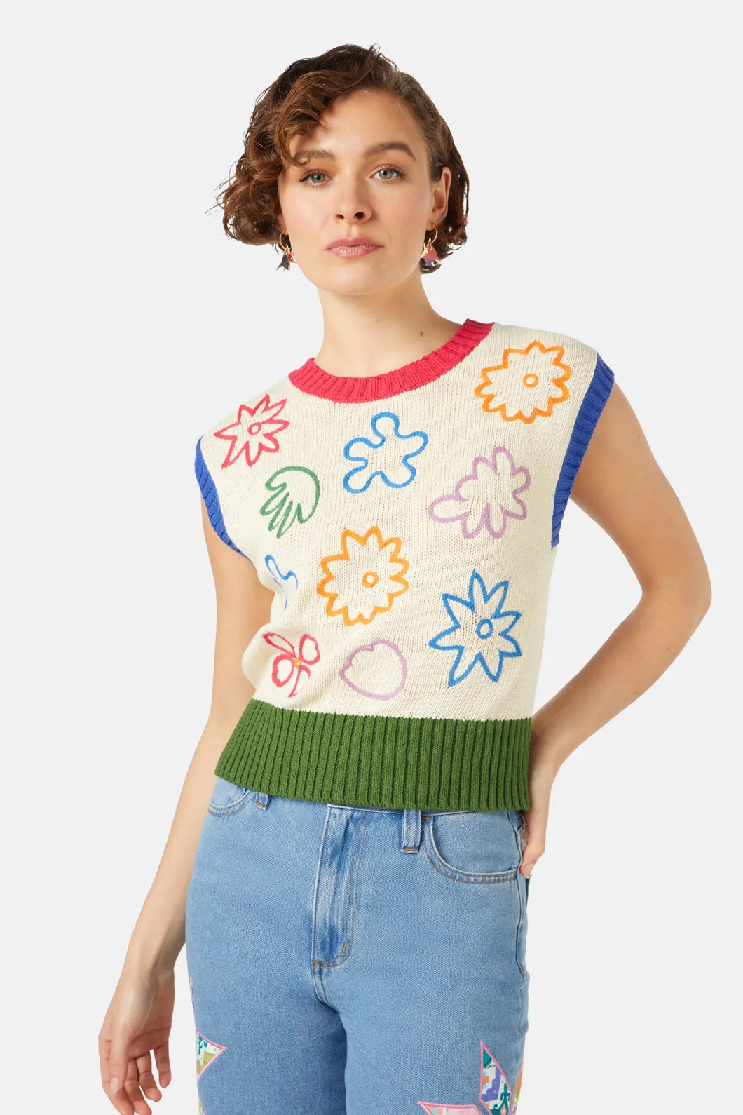 Wildflower Knit Vest