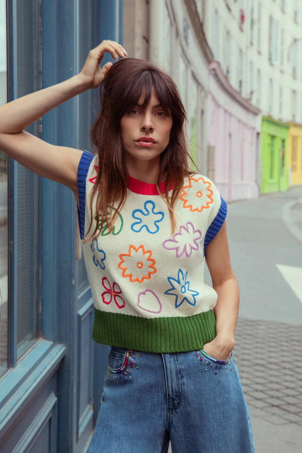 Wildflower Knit Vest