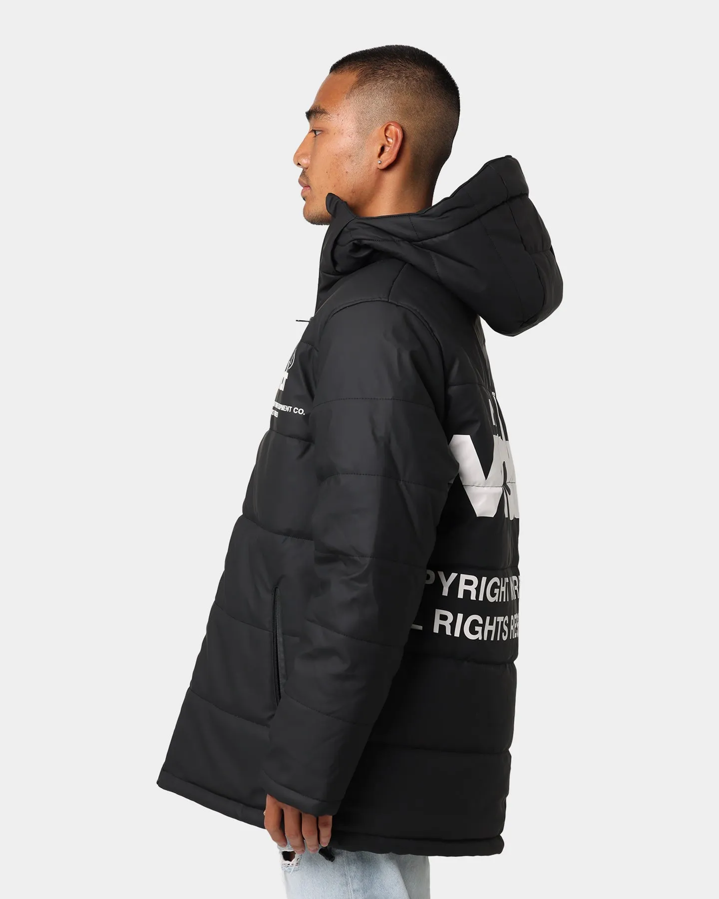 WNDRR Dos Puffer Jacket Black