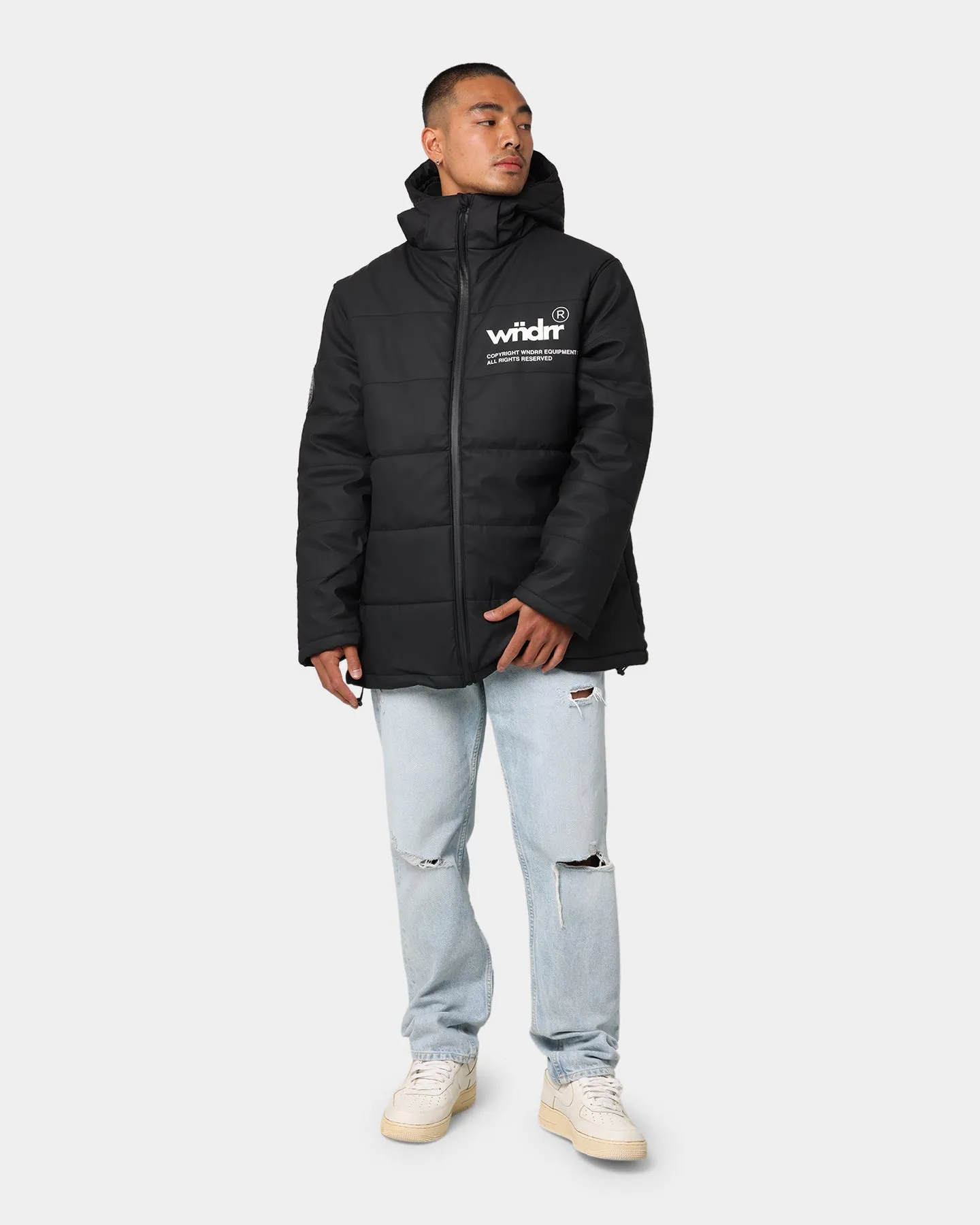 WNDRR Dos Puffer Jacket Black