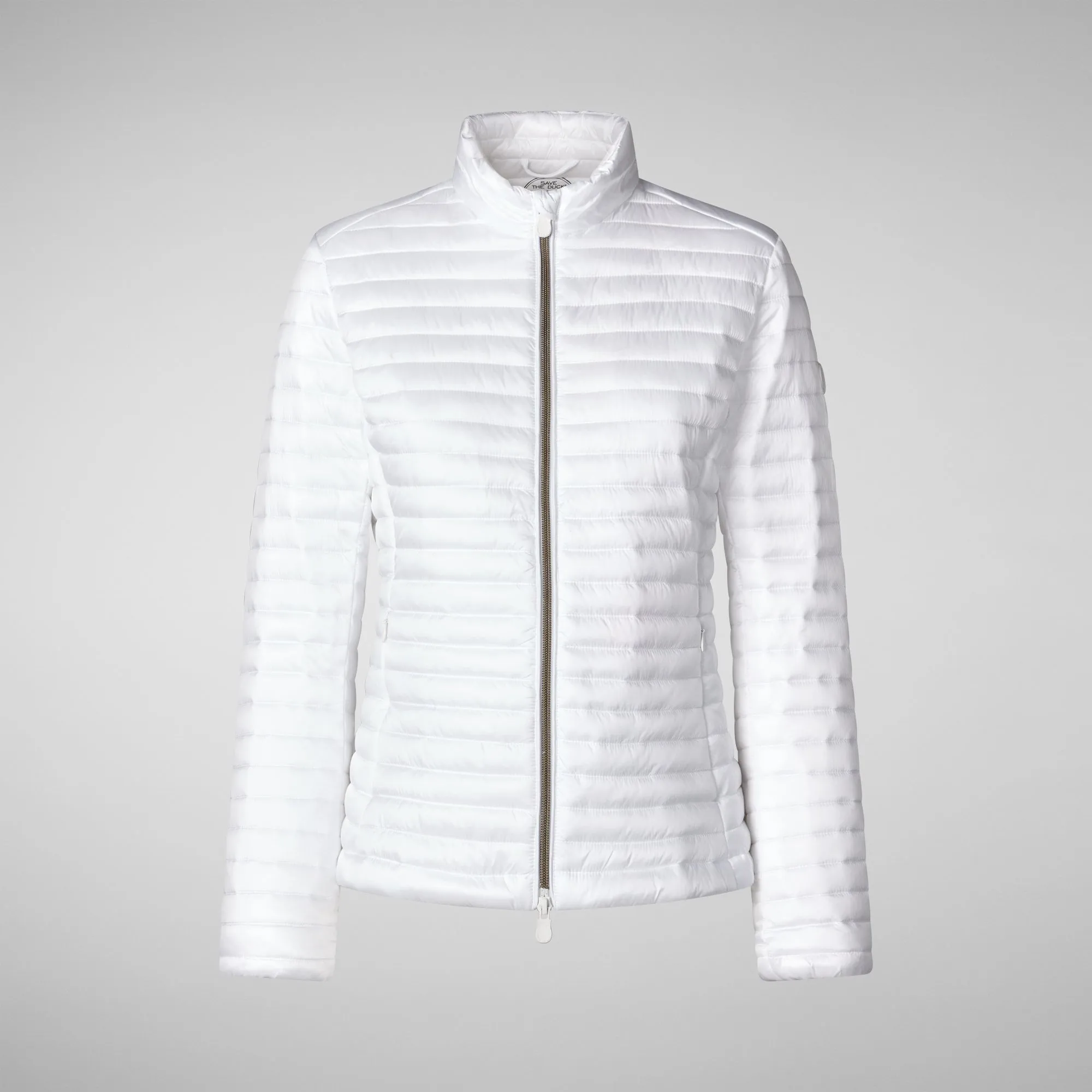 Woman's animal free puffer Andreina in white