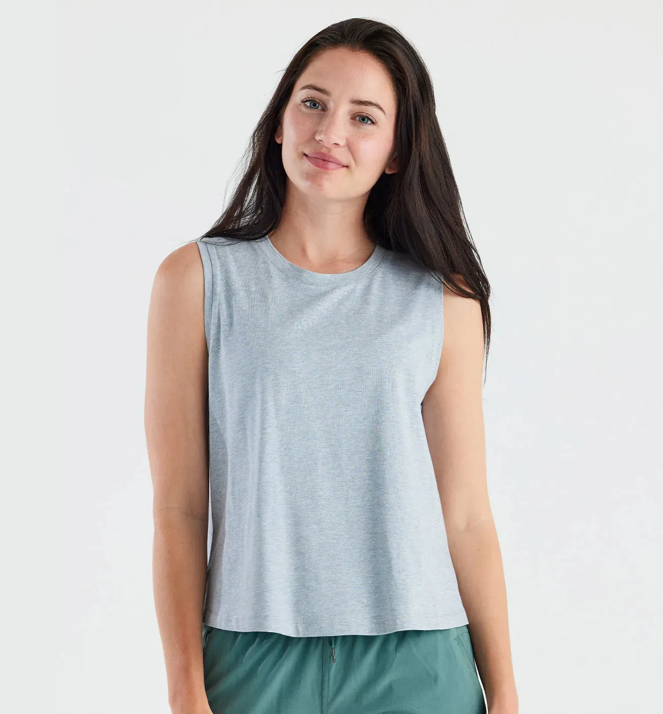 Women's Bamboo Current Tank - Bay Blue