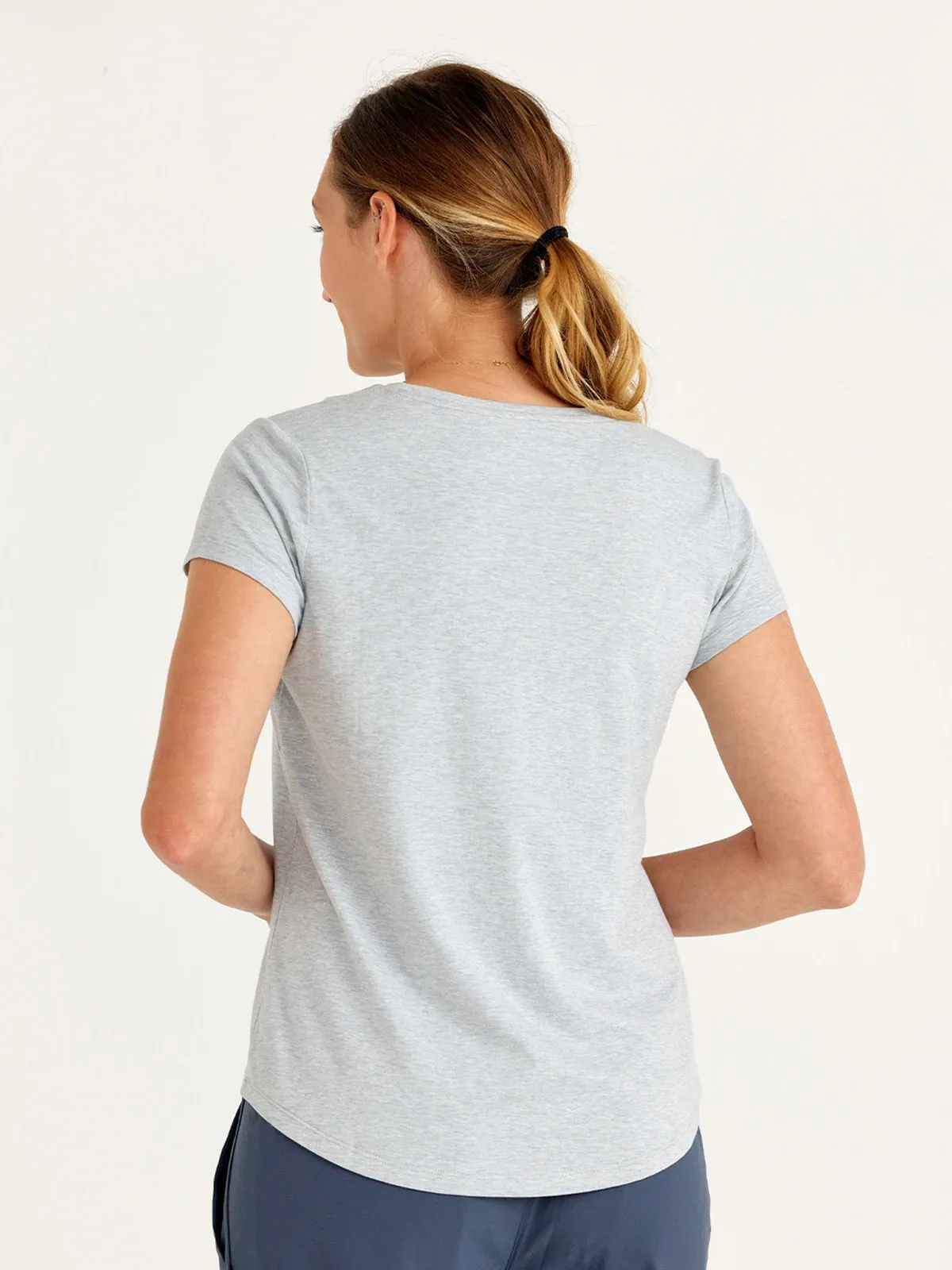 Women's Bamboo Current Tee - Bay Blue