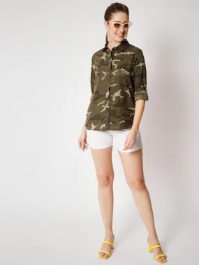 Women's Classic Camouflage Printed Shirt