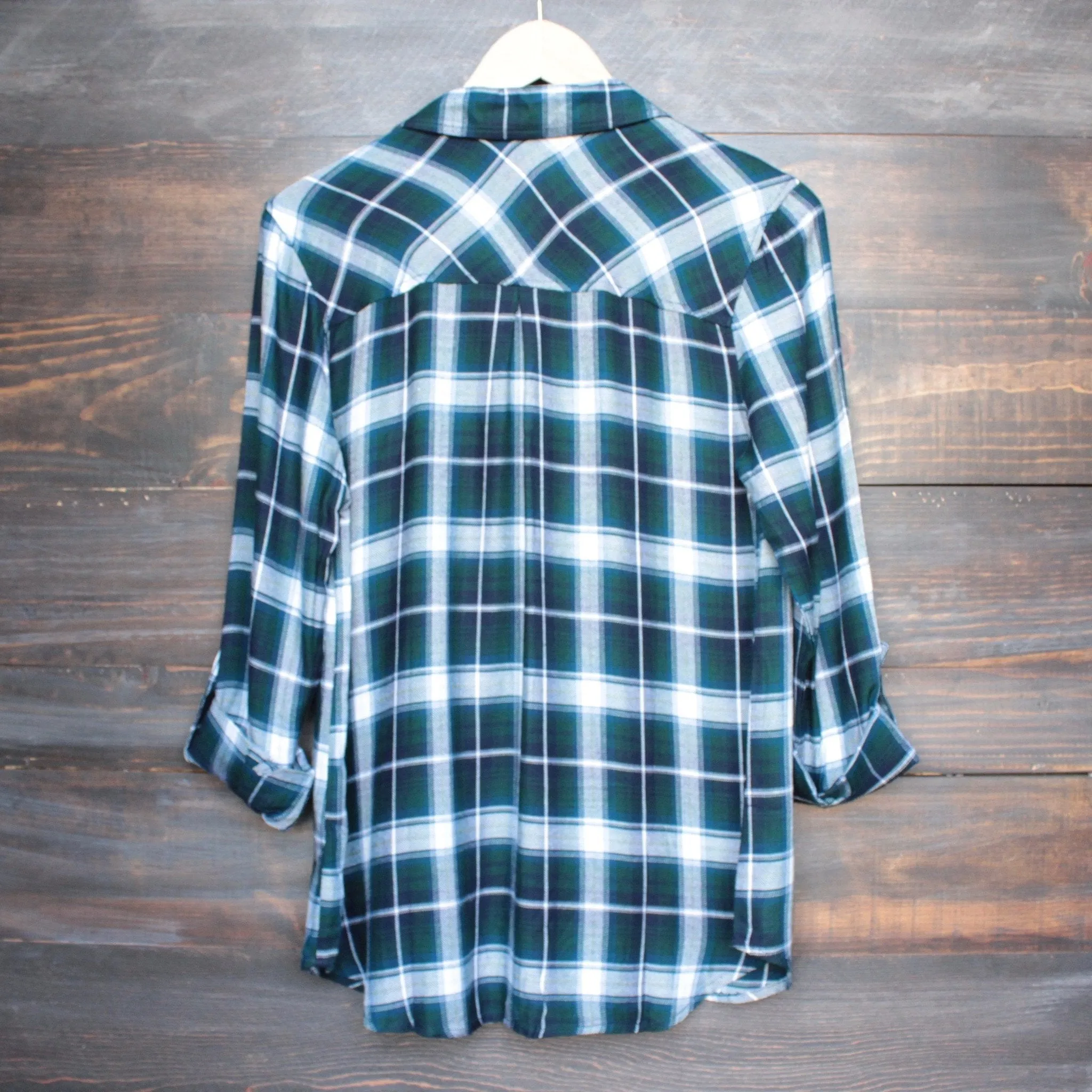 Working at the Rails Button Up Plaid Shirt in More Colors